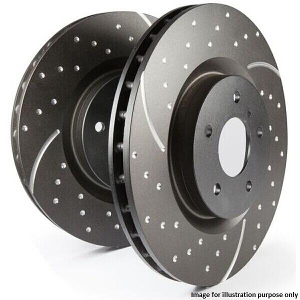 EBC Dimpled & Grooved Front Brake Discs for Ford Fiesta MK7 ST 180 – 278mm