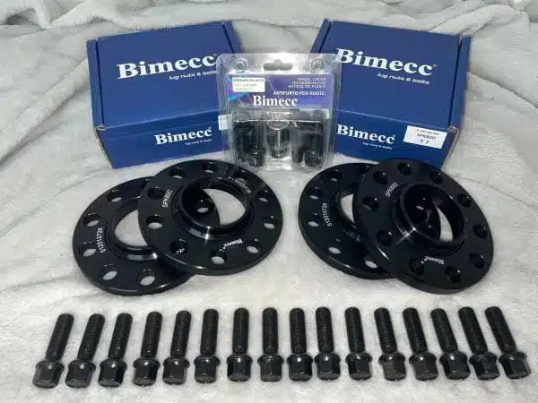 Bimecc 12mm & 15mm Wheel Spacers Kit + Locking Bolts For BMW F20/F21 M140i