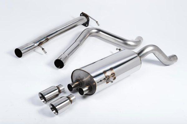 Milltek Non-Resonated Race Cat Back Exhaust for Ford Fiesta MK7 MK7.5 ST 180