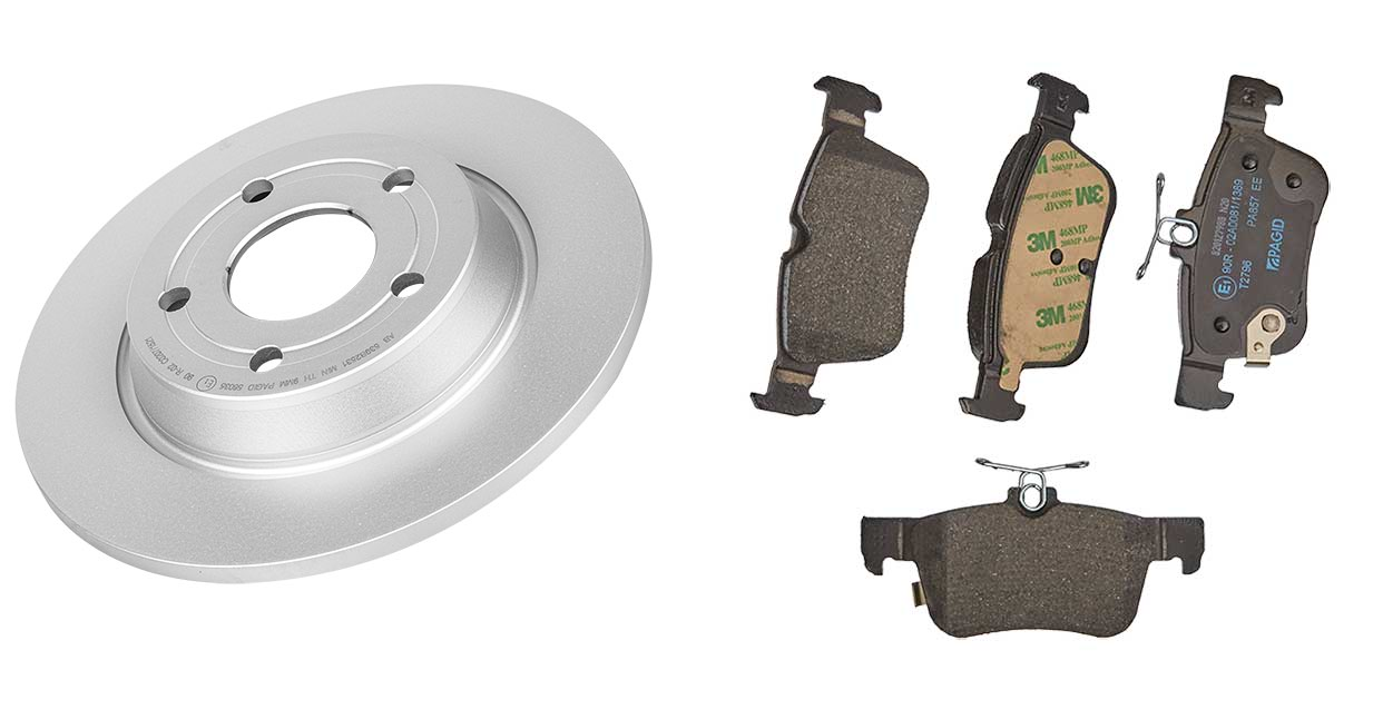 Pagid OE Rear Brake Discs Pair And Pads Set For Ford Focus MK4 ST-Line