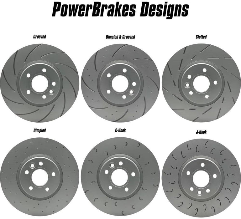 PowerBrakes Front Brake Discs (Pair) for Audi S3 8V - 340mm - PowerBrakes