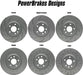 PowerBrakes Front Brake Discs (Pair) for Audi S3 8V - 340mm - PowerBrakes