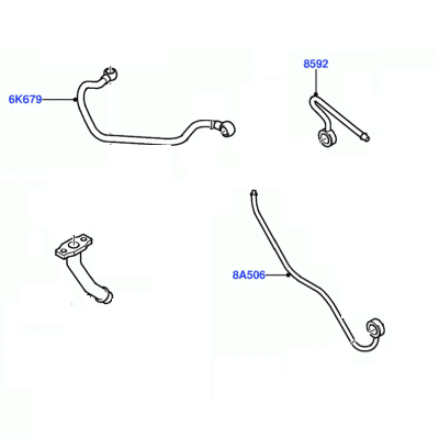 RS Turbo Oil & Water Line Upgrade Conversion Kit for Ford Focus MK2 ST 225 - A&E Motorsport - V2